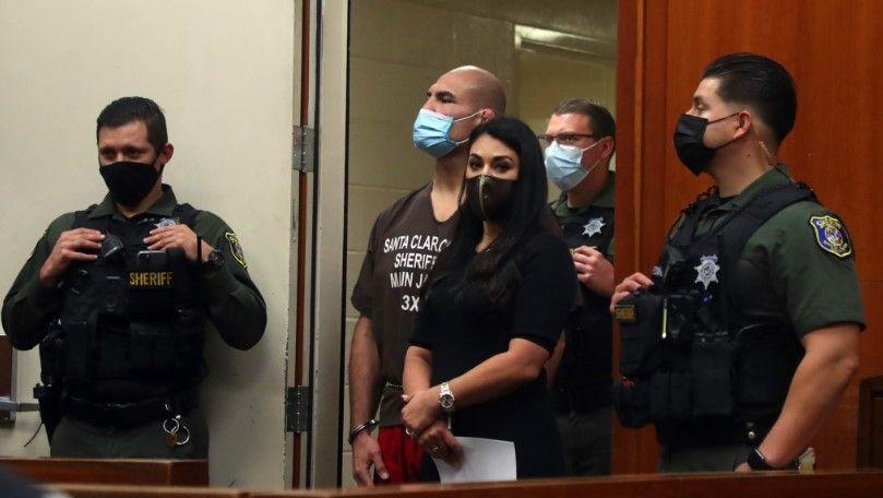 Cain Velasquez is arrested on Feb. 28. Credits to: Getty images