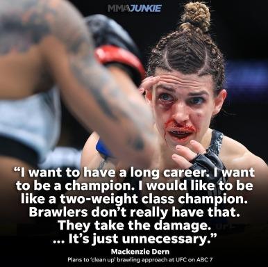 Mackenzie Dern aims double champ status, and won't brawl with Loopy Godinez this weekend.