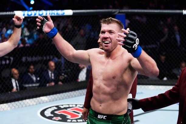 Dricus Du Plessis after defeating Derek Brunson. Credits to: Jeff Bottari-Zuffa LLC.