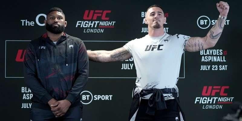 Betting Odds: Tom Aspinall favored over Curtis Blaydes for rematch at UFC 304