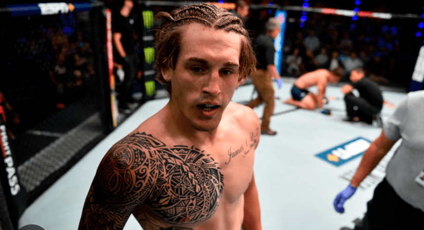 Brendan Allen after beating Aaron Jeffery on Contender Series. Photo by Chris Unger/DWCS LLC.