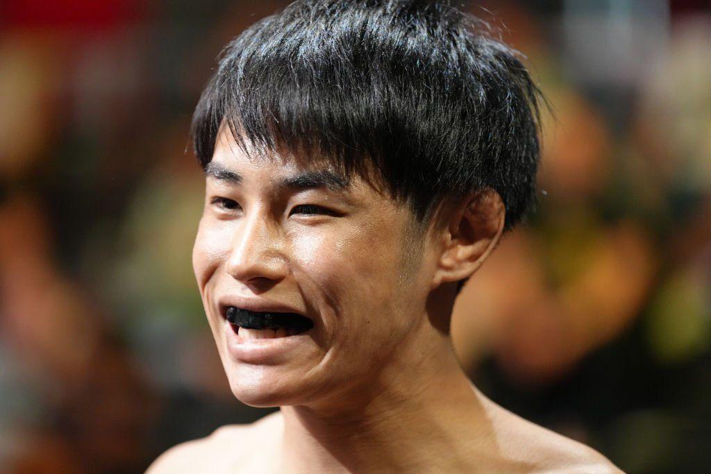 Tatsuro Taira about to enter the Octagon for the first time. Credits to: Jeff Bottari-Getty Images