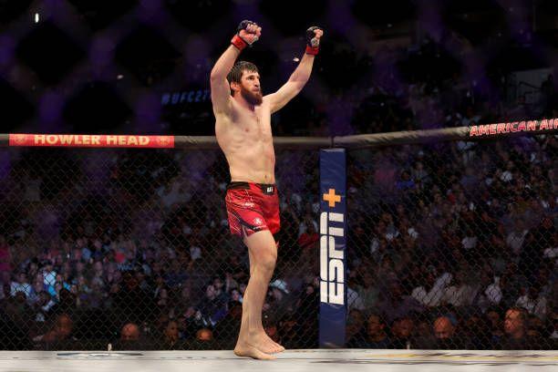 Magomed Ankalaev after his win at UFC 277. Credits to: Carmen Mandato-Zuffa LLC.