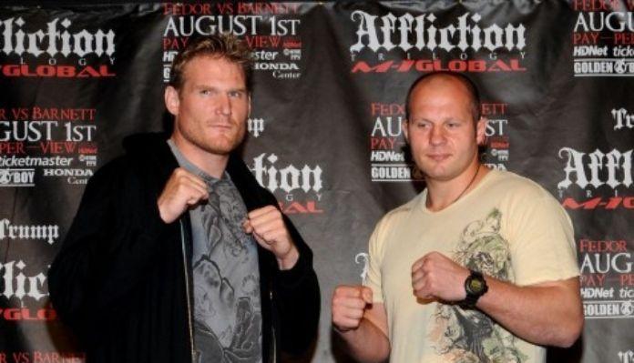Josh Barnett and Fedor Emelianenko. Credits to: Getty Images