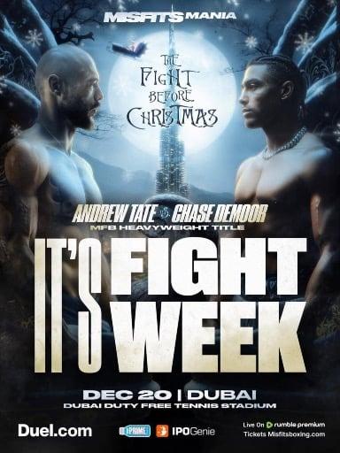 No ufc for a while… but we have Andre Tate this week 🤷‍♂️