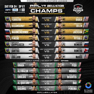 Predictions for the PFL x Bellator Card
