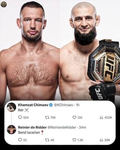 Khamzat wants a fight against rdr in Abu Dhabi!!