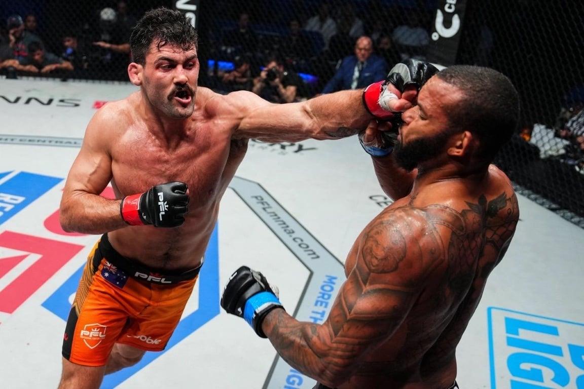 Rob Wilkinson wins. Credits to: PFL.