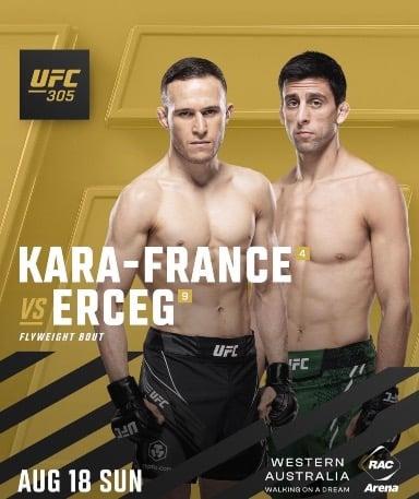Kai Kara-France vs. Steve Erceg at UFC 305🔥🔥 Who do you have winning??