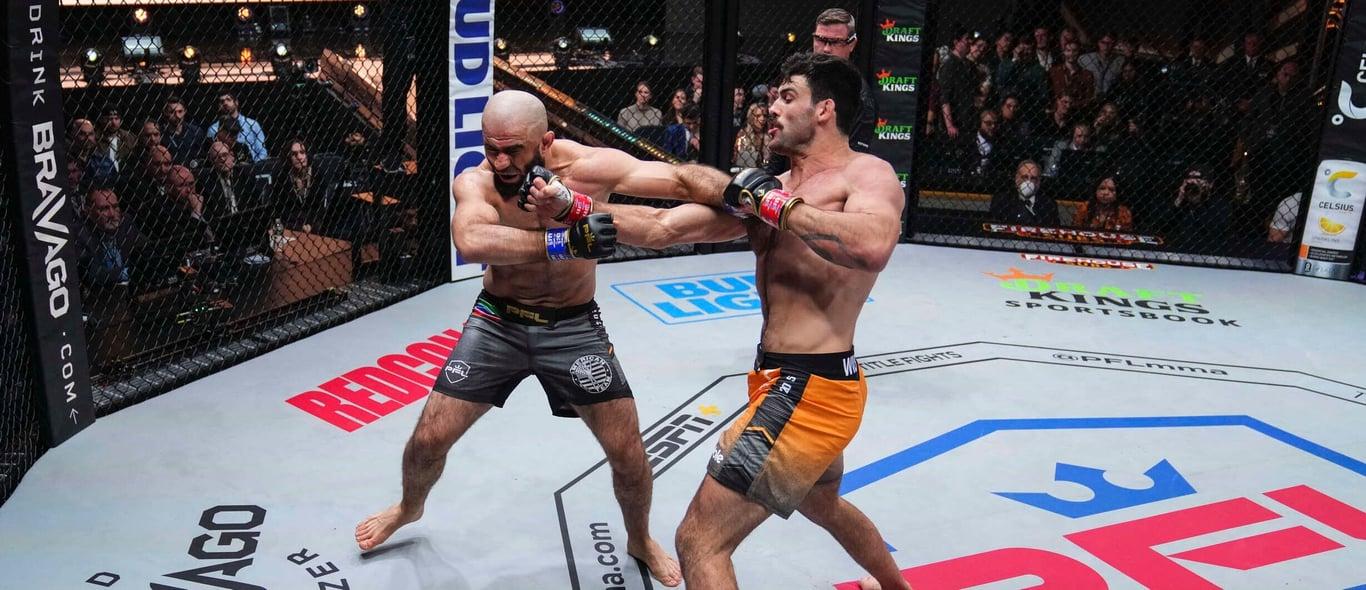 Wilkinson wins the $1 million vs. Omari Akhmedov. Credits to: The PFL.