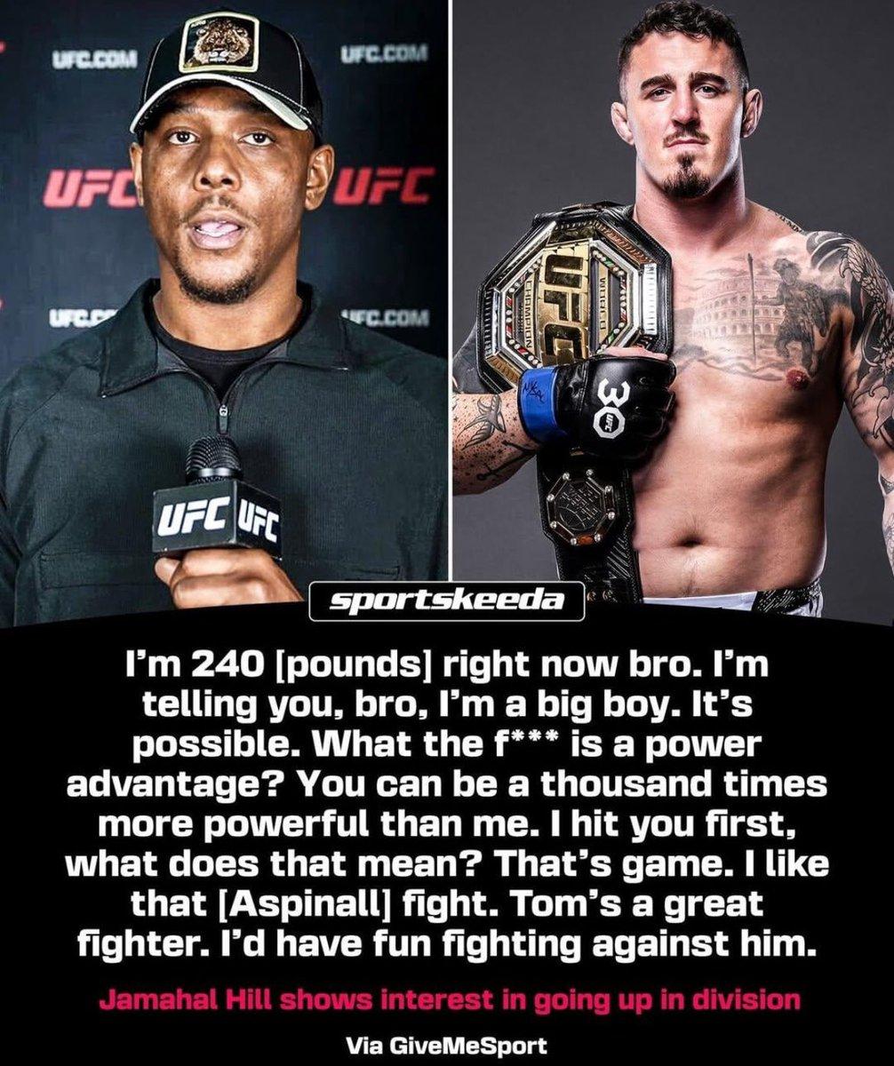 Jamahal Hill is 240lbs 3 weeks out from UFC 311