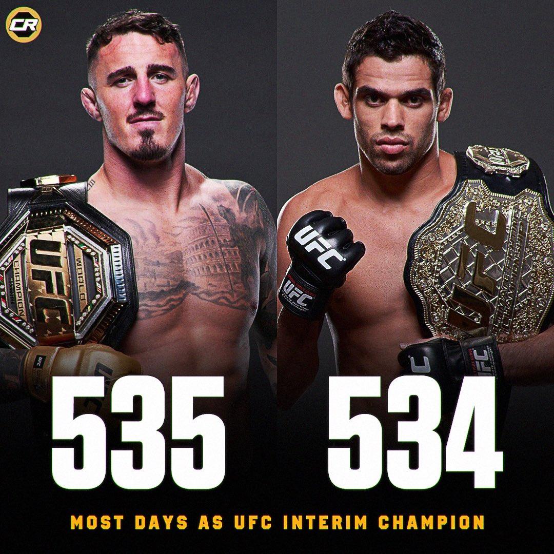 The longest reigning interim champ in the history of UFC
