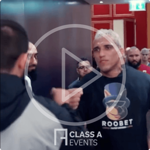 Charles Oliveira and Islam Makhachev come face-to-face for the first time
