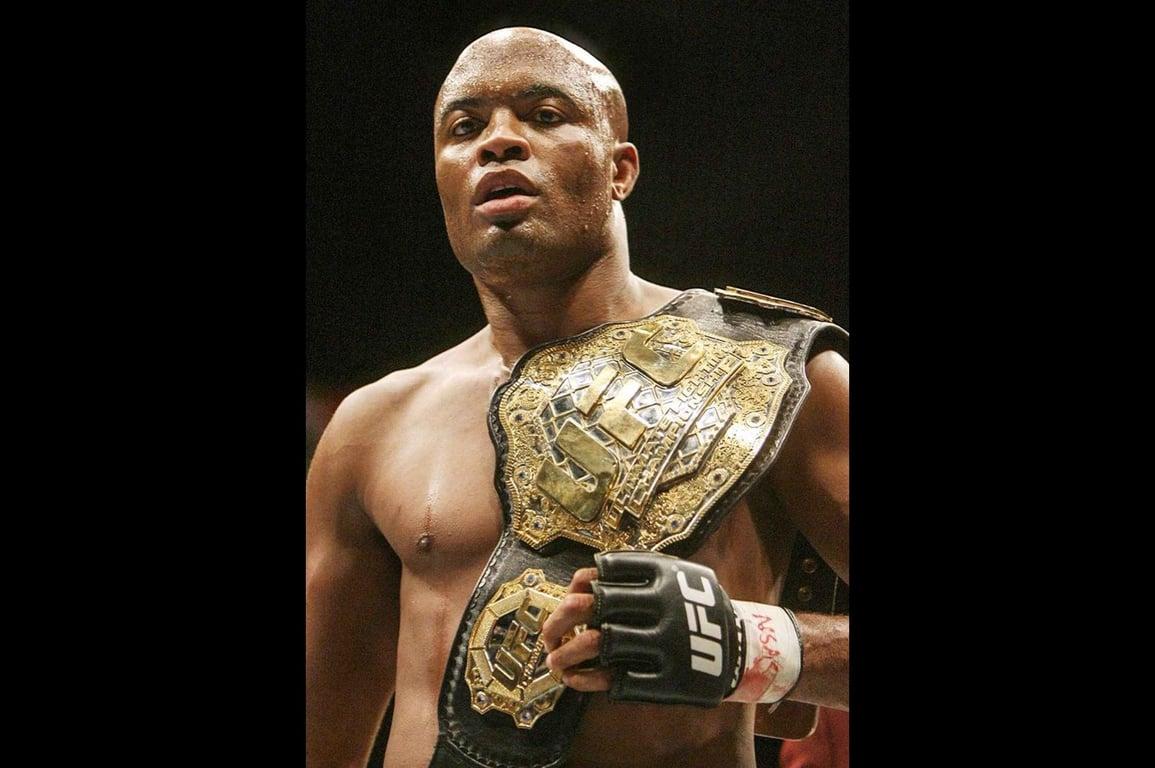 Anderson Silva holds the record for the longest title reign in UFC history at 2,457 days. Credits to: Gabriel Bouys-Getty Images