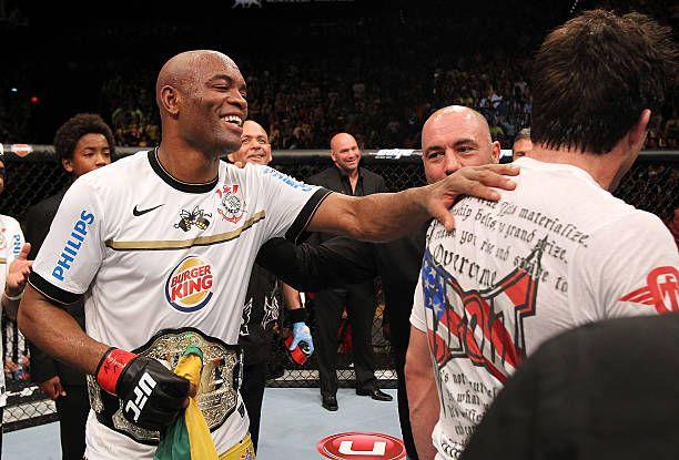 Anderson Silva after defeating Chael Sonnen at UFC 148. Photo by Josh Hedges, Zuffa LLC.