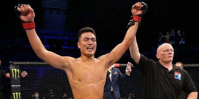 Zhang Mingyang gets first-round knockout on UFC 298 prelims