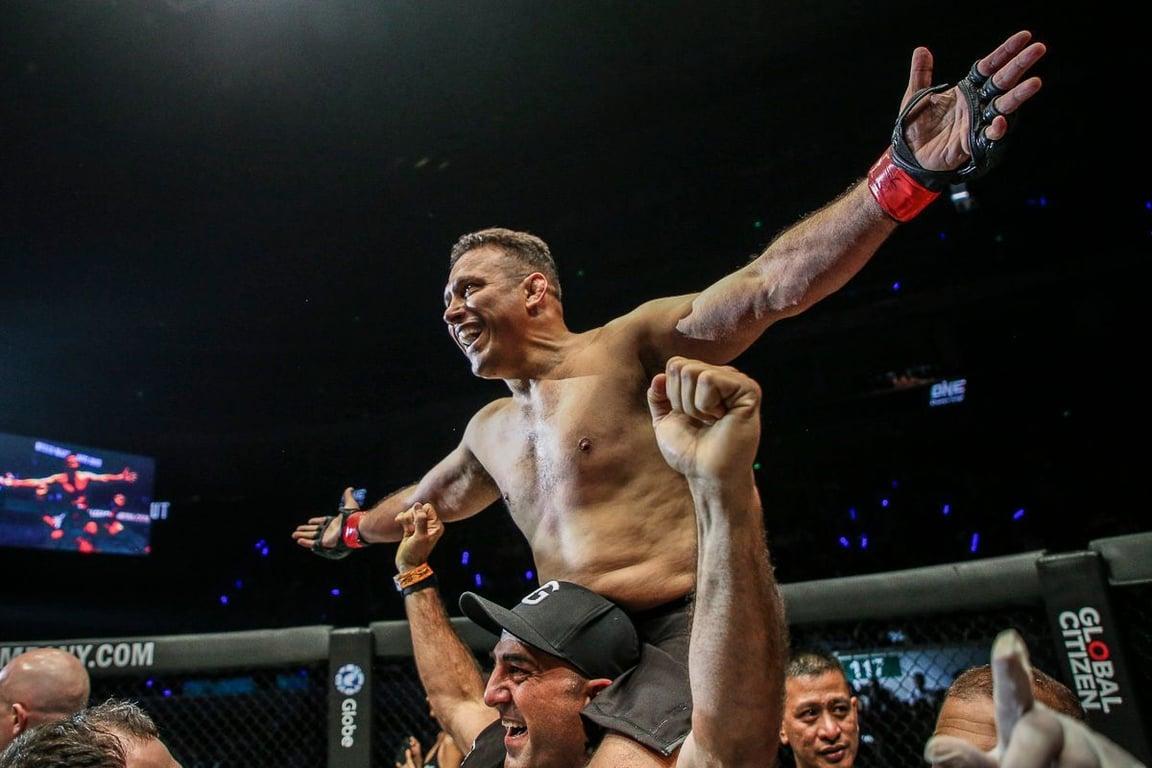 Renzo Gracie earns a victory late into his life. Credits to: ONE Championship
