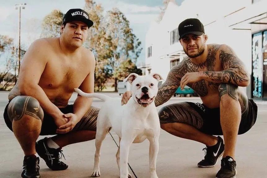 Tai Tuivasa (left) and Tyson Pedro (right) aren't blood related, but they're thick as thieves. Photo by ABC Australia.