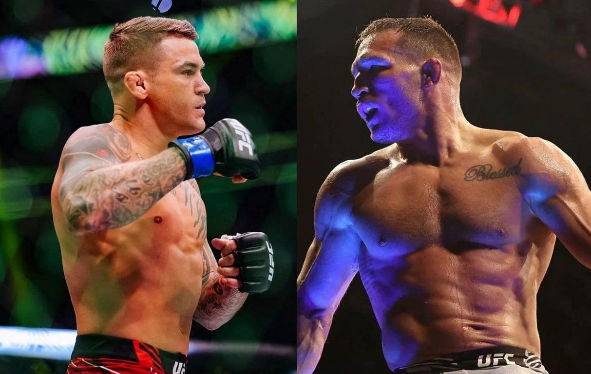 Dustin Poirier and Michael Chandler Are Seperated by Security at UFC 276