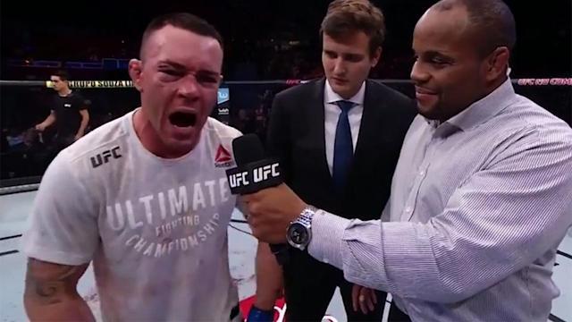 Colby Covington called out the entire nation of Brazil after winning on this fight card. Photo by Yahoo Finance.