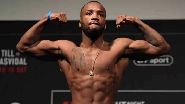 Leon Edwards weighs in for his fight against Gunnar Nelson. Credits to: Zuffa LLC