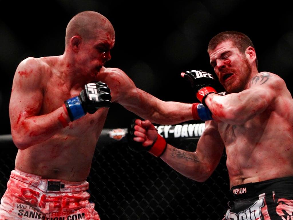 Joe Lauzon and Jim Miller going to war. Credits to: Esther Lin-MMAFighting