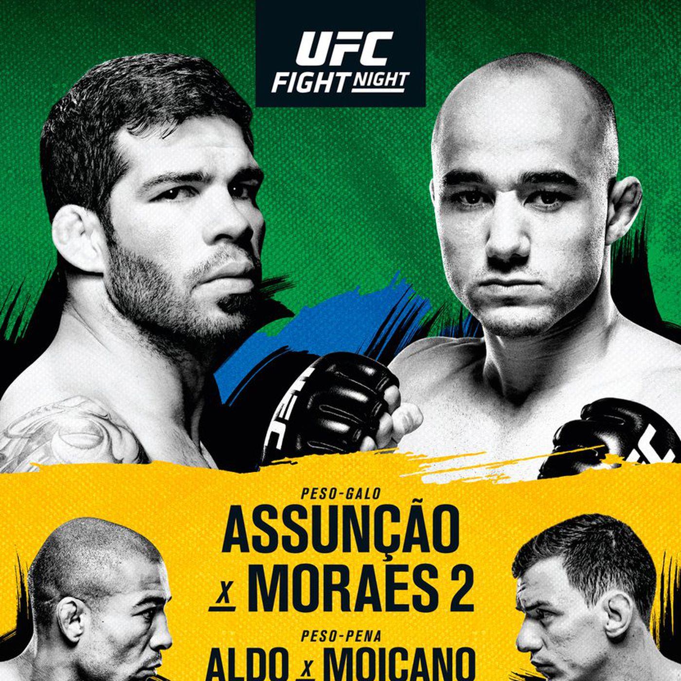 The fight poster for Assunção vs Moraes 2. Photo by UFC.