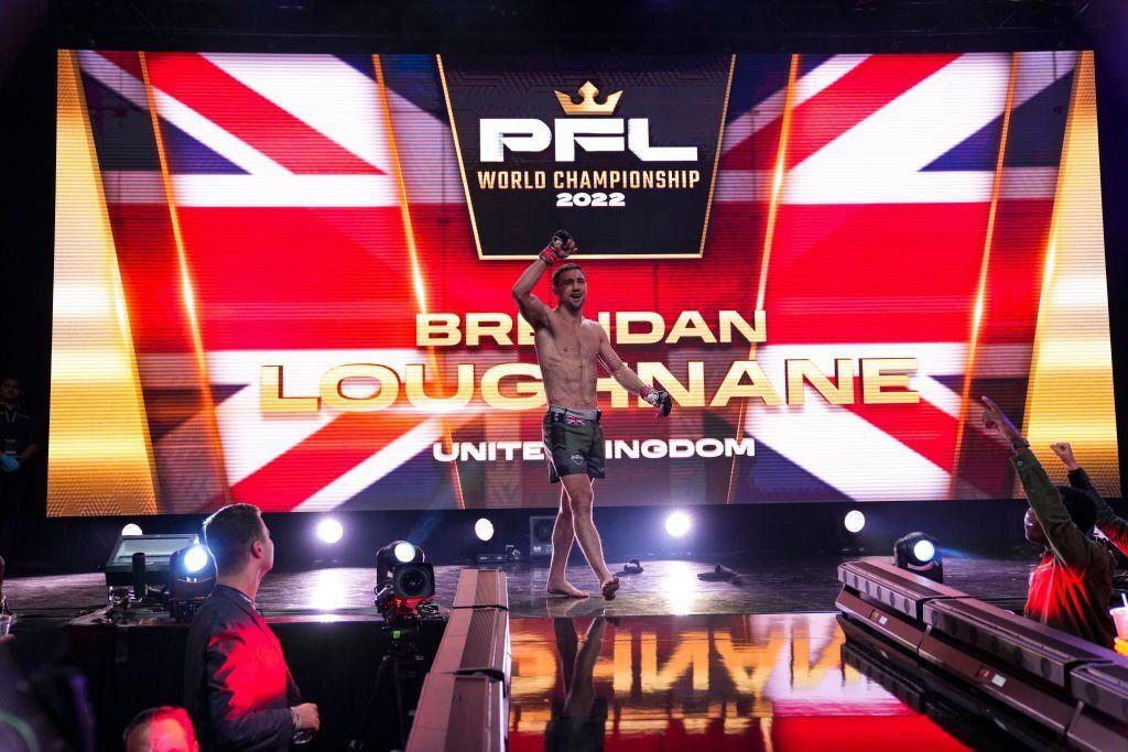 Brendan Loughnane walks out to the PFL smart cage. Credits to: Cooper Neil - PFL