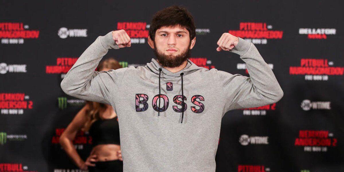 Timur Khizriev at weigh-ins during his time with Bellator. Credits: Lucas Noonan/ Bellator MMA