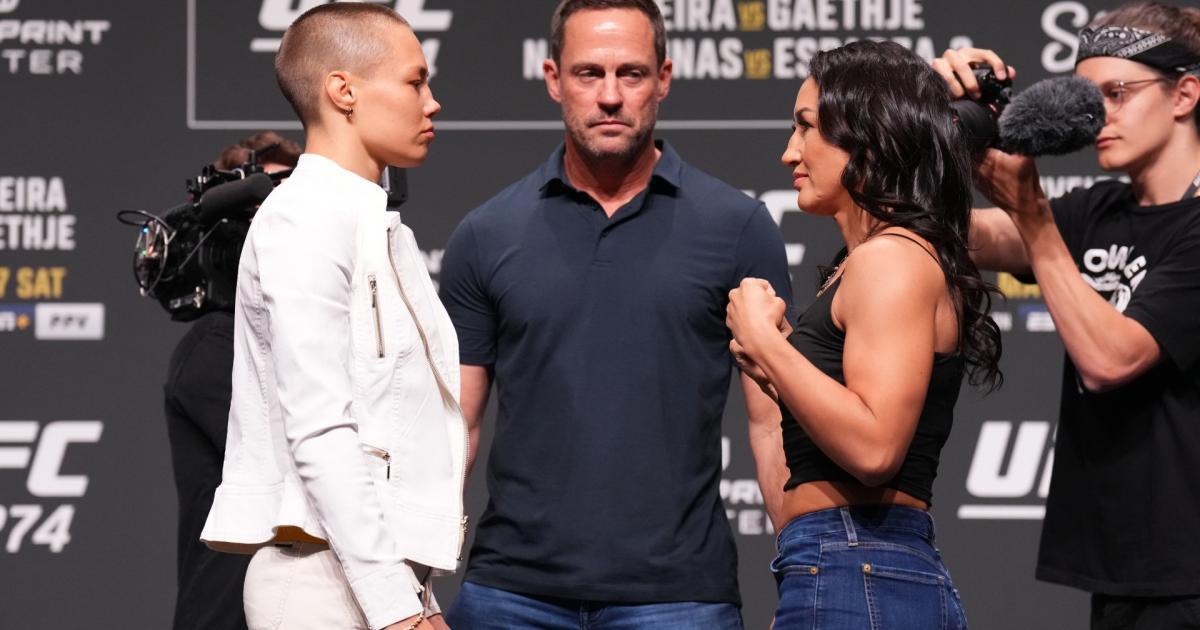 Rose Namajunas and Carla Esparza face off after nearly 8 years. (Getty Images)