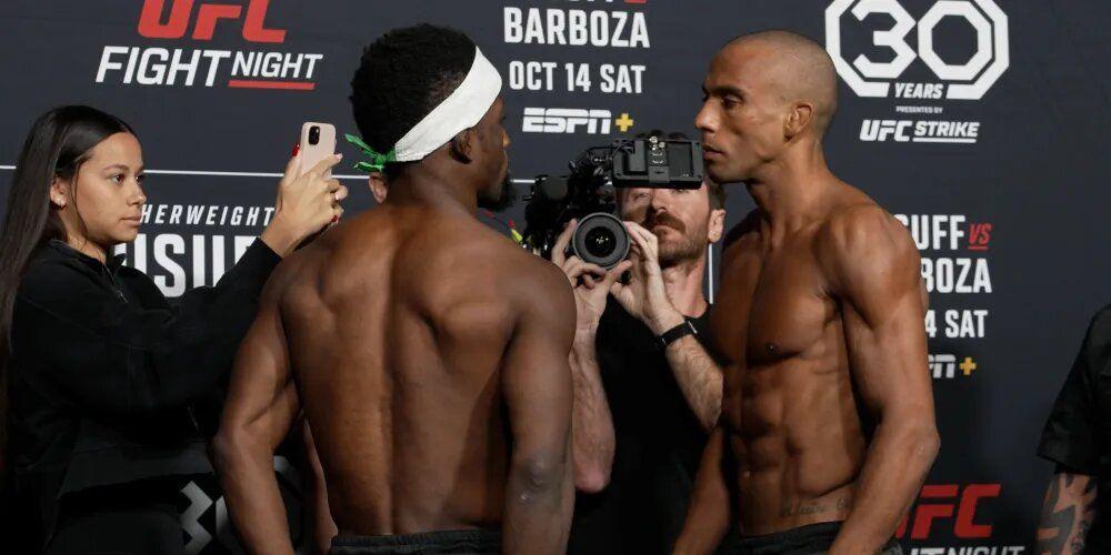 UFC Fight Night: Yusuff vs. Barboza Results