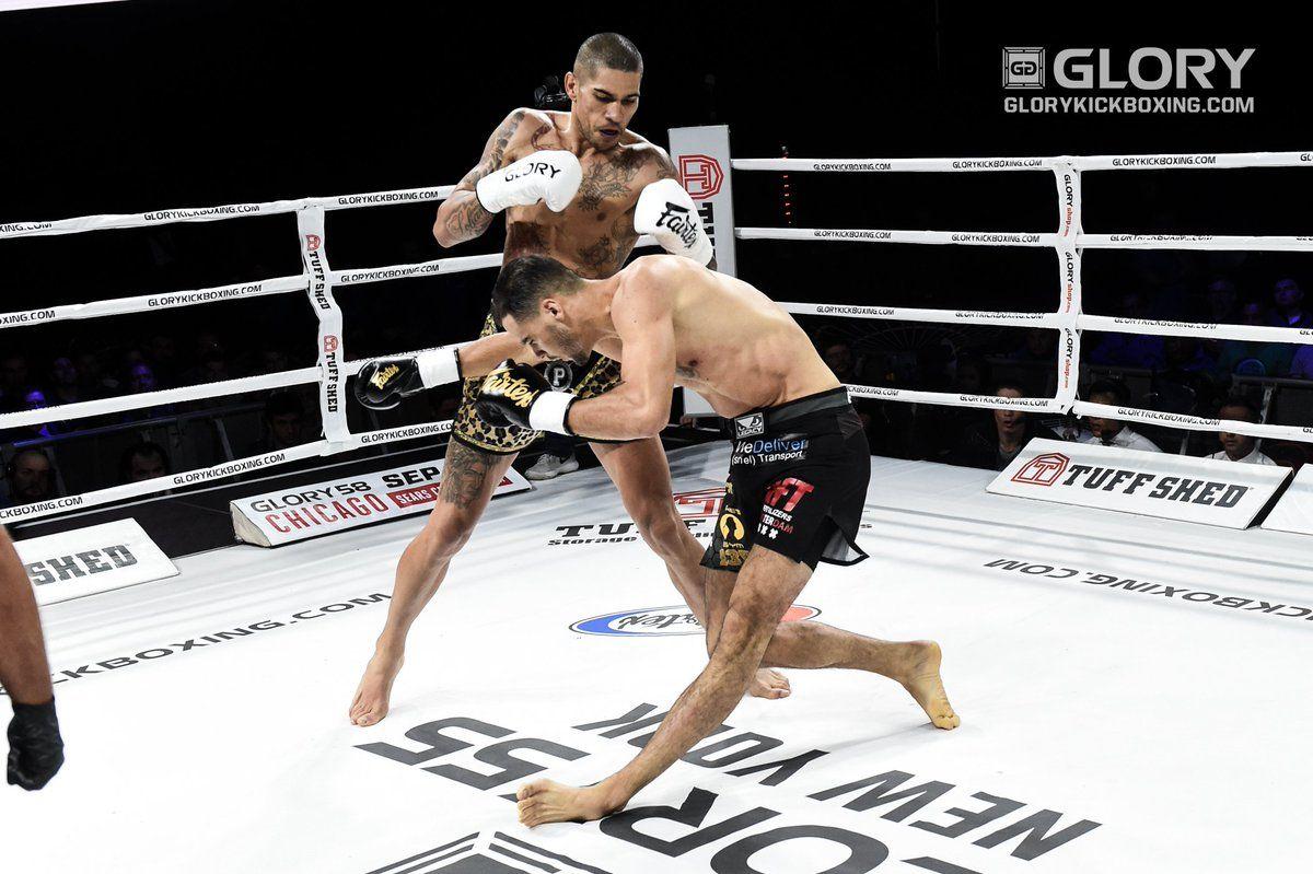 Alex Pereira def. Yousri Belgaroui by knockout. Credit: Glory Kickboxing.