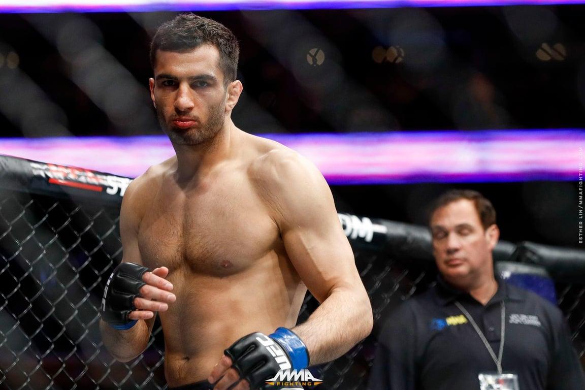 Gegard Mousasi looking stoic as usual. Credits to: Esther Lin-MMAFighting.com.