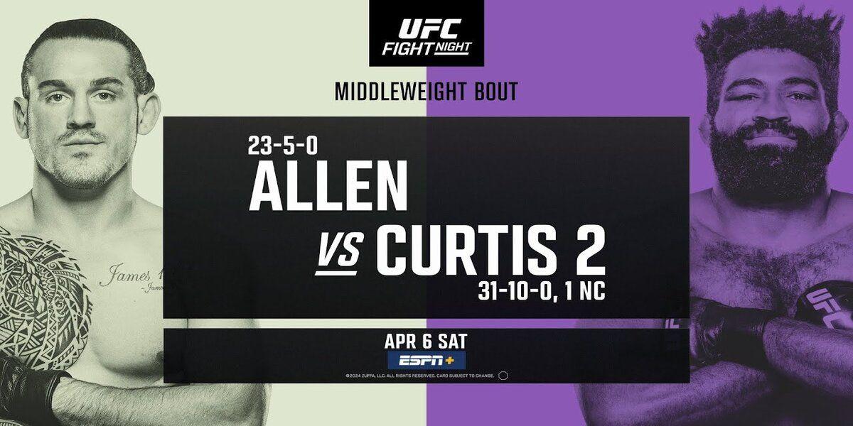 UFC Fight Night: Allen Vs. Curtis 2 Preview