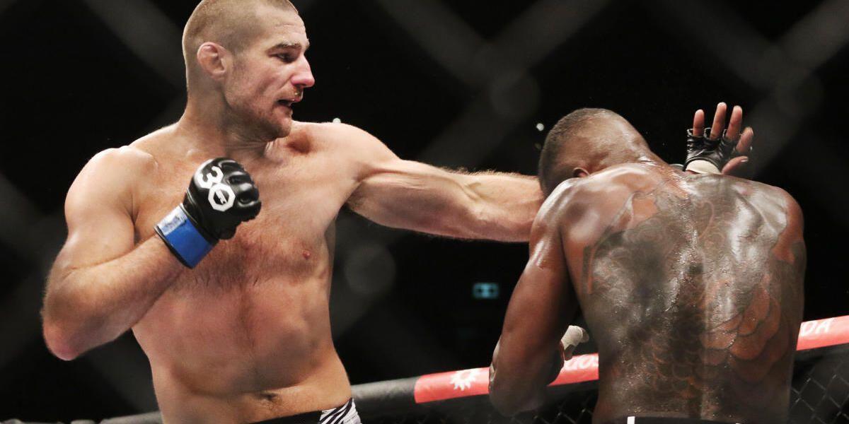 Sean Strickland defeating Israel Adesanya at UFC 293. Credits to: Jasmin Frank - USA TODAY Sports.